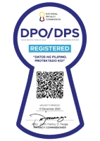 Nationa Privacy Commission DPO and DPS Registered. "Datos ng Pilipino, Protektado Ko!"