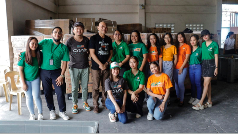 SAFC Heroes help repack relief goods for typhoon Carina evacuees