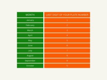 Last Digit Of Your Plate Number