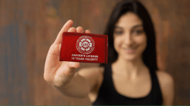 Sample LTO driver’s license card